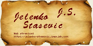Jelenko Stašević vizit kartica